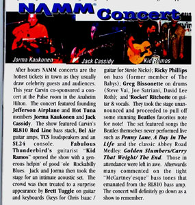 NAMM Show 2002 Performance Review