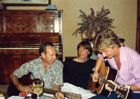 Ricky Phillips jamming with father and brother